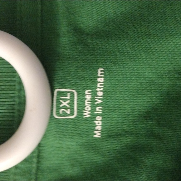 WOMEN LONG SLEEVE GREEN APPLE EMPLOYEE UNIFORM TEE 2XL - Picture 4 of 5